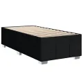 cadre de lit avec matelas Noir 100x200 cm Tissu
