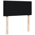 cadre de lit avec matelas Noir 100x200 cm Tissu