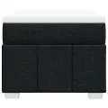 cadre de lit avec matelas Noir 100x200 cm Tissu