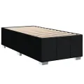 cadre de lit avec matelas Noir 100x200 cm Tissu