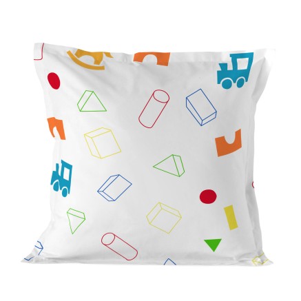 Taie d'oreiller HappyFriday Mr Fox Wooden Puppet Multicouleur 60 x 60