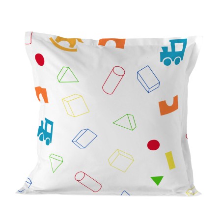 Taie d'oreiller HappyFriday Mr Fox Wooden Puppet Multicouleur 60 x 60