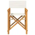 Chaises de metteur en scène pliantes lot de 2 Bois teck massif