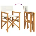 Chaises de metteur en scène pliantes lot de 2 Bois teck massif