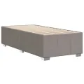 Cadre de lit sans matelas taupe 90x200 cm tissu