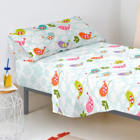 Drap housse HappyFriday MR FOX Multicouleur 90 x 200 x 32 cm