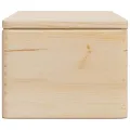 Boîte en bois avec couvercle 40x30x23 cm bois de pin massif