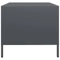 Table basse anthracite 101,5x50x43,5 cm acier laminé à froid
