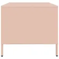 Meuble TV rose 68x50x43,5 cm acier laminé à froid