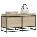 Boîte de rangement avec couvercle chêne sonoma bois ingénierie