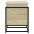 Boîte de rangement avec couvercle chêne sonoma bois ingénierie