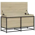 Boîte de rangement avec couvercle chêne sonoma bois ingénierie