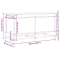 Boîte de rangement avec couvercle chêne sonoma bois ingénierie