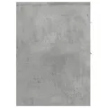 Armoire de salle de bain étroite avec roulettes gris béton
