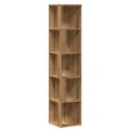 Armoire d'angle chêne artisanal 33x33x165 cm bois d'ingénierie