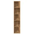 Armoire d'angle chêne artisanal 33x33x165 cm bois d'ingénierie