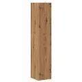 Armoire d'angle chêne artisanal 33x33x165 cm bois d'ingénierie