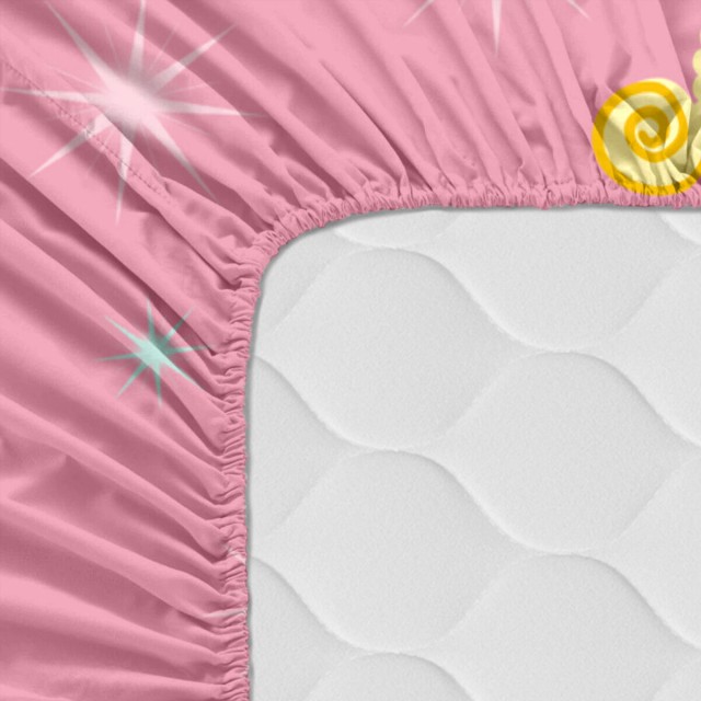 Lenzuolo con angoli HappyFriday MR FOX Multicolore Rosa 60 x 120 x 14