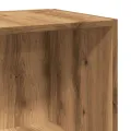 Armoire d'angle chêne artisanal 33x33x165 cm bois d'ingénierie
