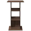 Table de bar avec rangement chêne marron bois d’ingénierie