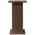Table de bar avec rangement chêne marron bois d’ingénierie