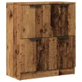 Buffet vieux bois 60x30x70 cm bois d'ingénierie