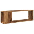 Meuble TV vieux bois 100x24x32 cm bois d'ingénierie