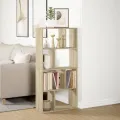 Bibliothèque chêne sonoma 60x20x120 cm bois d'ingénierie