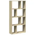 Bibliothèque chêne sonoma 60x20x120 cm bois d'ingénierie