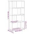 Bibliothèque chêne sonoma 60x20x120 cm bois d'ingénierie