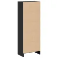 Bibliothèque noir 40x24x109 cm bois d'ingénierie