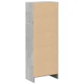 Bibliothèque gris béton 40x24x109 cm bois d'ingénierie