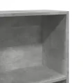Bibliothèque gris béton 40x24x109 cm bois d'ingénierie