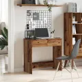 Bureau style vieux bois 80x40x75 cm bois d'ingénierie