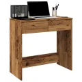 Bureau style vieux bois 80x40x75 cm bois d'ingénierie