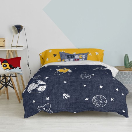Set di copripiumino HappyFriday Mr Fox Starspace Multicolore Singolo 2