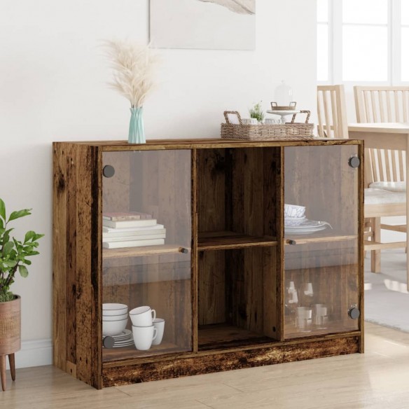 Buffet vieux bois 102x37x75,5 cm bois d'ingénierie