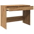 Bureau chêne artisanal 101x50x76,5 cm bois d'ingénierie