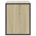 Meuble TV chêne sonoma 100x31x39,5cm bois d'ingénierie et métal