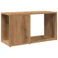 Meuble TV chêne artisanal 60x24x32 cm bois d'ingénierie