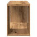 Meuble TV chêne artisanal 60x24x32 cm bois d'ingénierie
