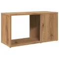 Meuble TV chêne artisanal 60x24x32 cm bois d'ingénierie
