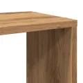Meuble TV chêne artisanal 60x24x32 cm bois d'ingénierie