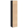 Bibliothèque noir 40x30x189 cm bois d'ingénierie