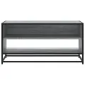 Meuble TV sonoma gris 91x40x46 cm bois d'ingénierie et métal