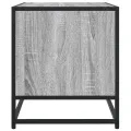 Meuble TV sonoma gris 91x40x46 cm bois d'ingénierie et métal