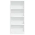 Bibliothèque blanc 60x24x143 cm bois d'ingénierie