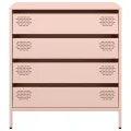 Buffet rose 68x39x73,5 cm acier laminé à froid