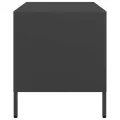 Meuble TV noir 68x39x43,5 cm acier laminé à froid