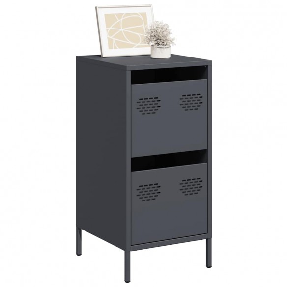 Buffet anthracite 35x39x73,5 cm acier laminé à froid